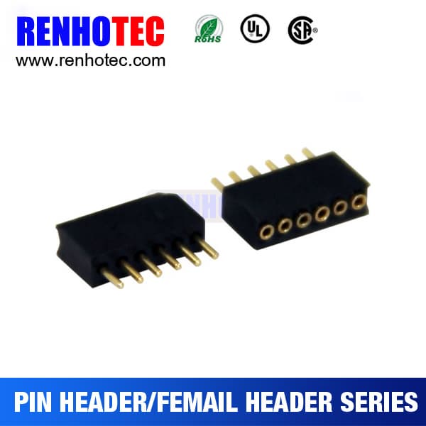 180 Degree SMD SMT type 1_27mm Pitch Female Pin Header